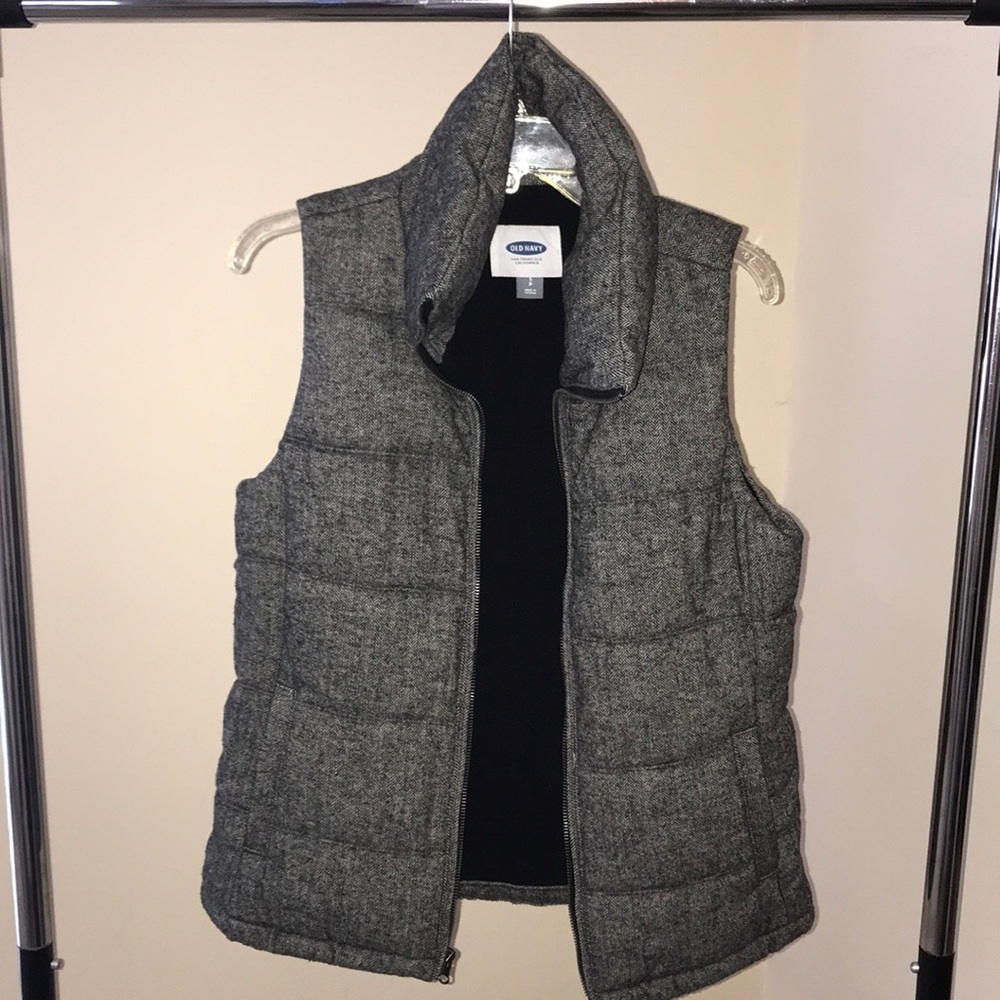 Herringbone Puffer Vest
